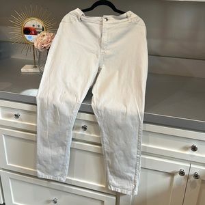 Classy Calvin Klein white denim jeans